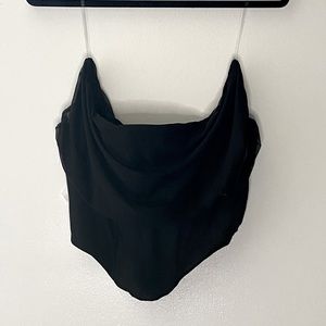 Black Over Shoulder Corset
